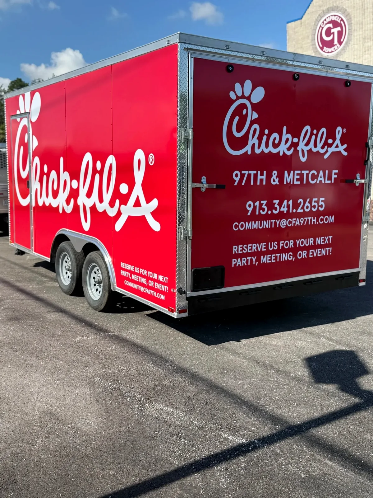 Chick-fil-A branded mobile event trailer project